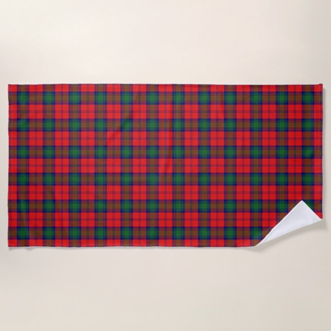 Scottish Accents Clan Lindsay Tartan Beach Towel (Front)