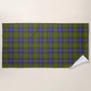 Scottish Accents Clan MacMillan Hunting Tartan Beach Towel