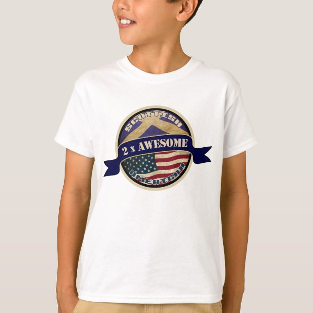Scottish American Children's T-Shirt (Front)