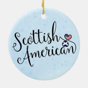 Scottish American Entwined Hearts Decoration