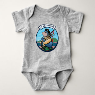 Scottish Bagpipe Playing Mole Of Kintyre Pipe Band Baby Bodysuit