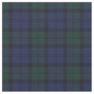 Scottish Blue Green Plaid Tartan Fabric