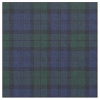 Scottish Blue Green Plaid Tartan Fabric