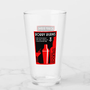 Scottish Bobby Burns Whiskey Cocktail Glass