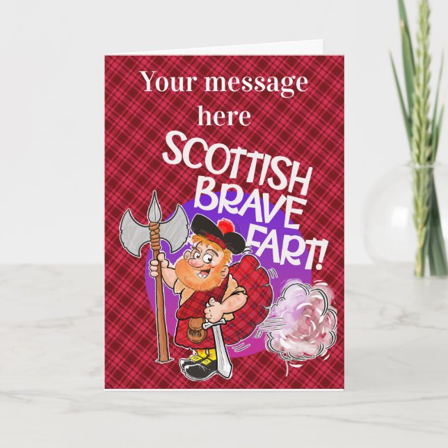 Scottish Bravefart Card (Front)