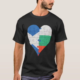 Scottish Bulgarian Flag Heart T-Shirt