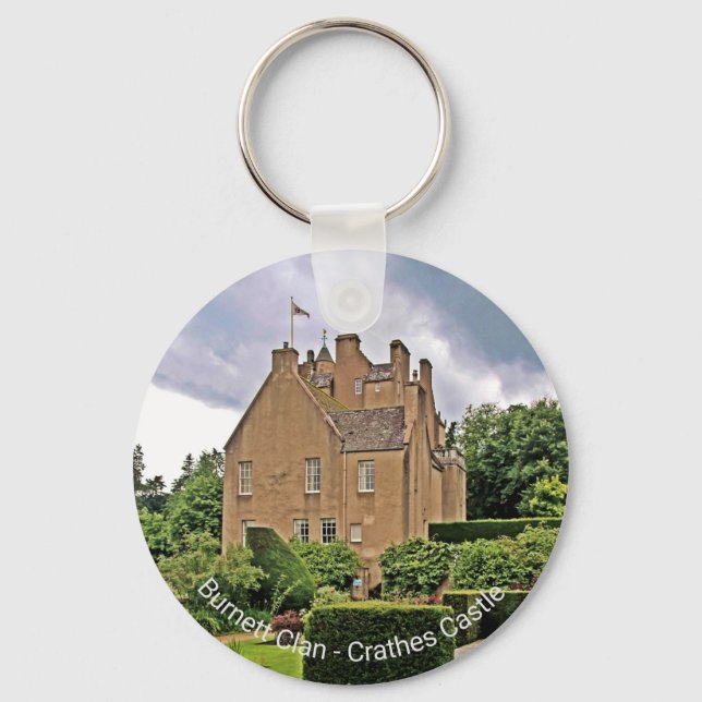 Scottish Burnett Clan's Crathes Castle Keychain (Front)
