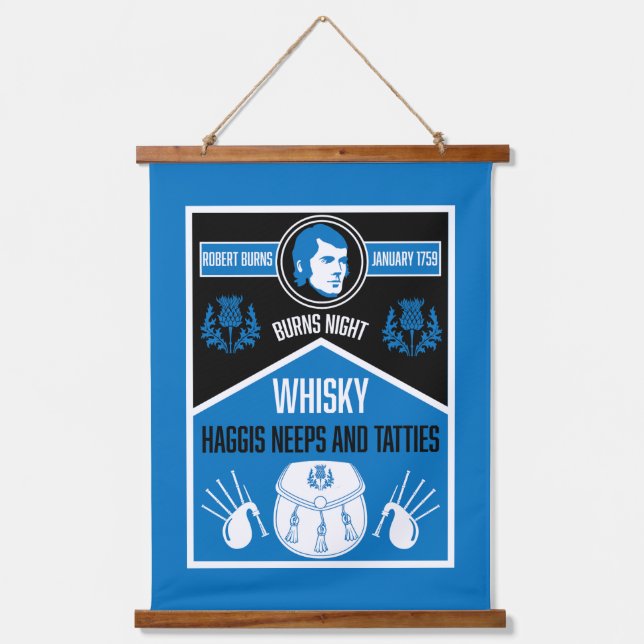 Scottish Burns Night Hanging Tapestry (Front)