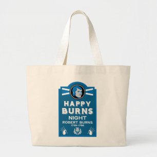 Scottish Burns Night Large Tote Bag