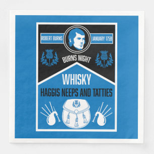 Scottish Burns Night Napkin