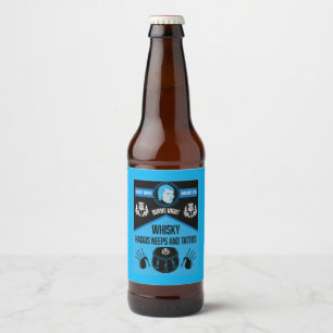 Scottish Burns Night Super Beer Bottle Label