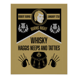 Scottish Burns Night Super Poster