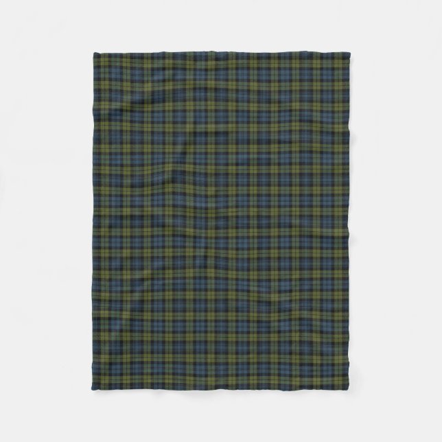 Scottish Campbell Classic Tartan Fleece Blanket (Front)