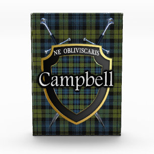 Scottish Campbell Tartan Photo Block