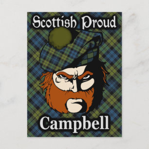 Scottish Campbell Tartan Postcard