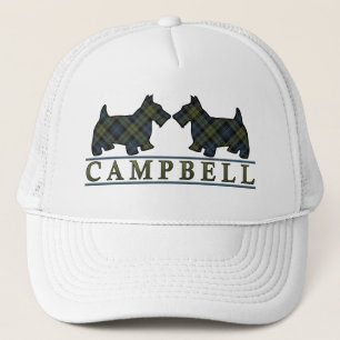 Scottish Campbell Tartan Scottie Dogs Trucker Hat