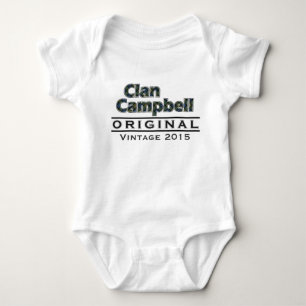 Scottish Campbell Vintage Customize Your Birthyear Baby Bodysuit