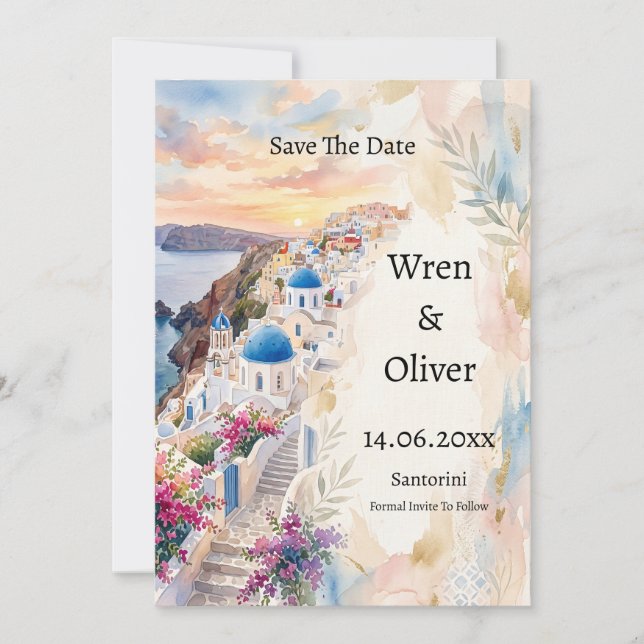 Scottish Canadian Heritage Save the Date Card (Front)
