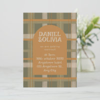 Scottish Celtic Tartan Pattern Wedding