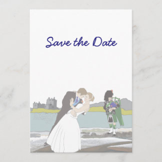 Scottish, Celtic Wedding Theme Save the Date Invitation