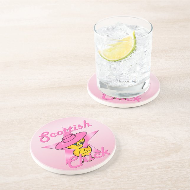Scottish Chick #8 Coaster (Side)
