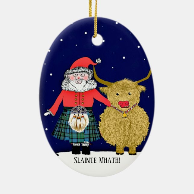scottish christmas ornament (Back)