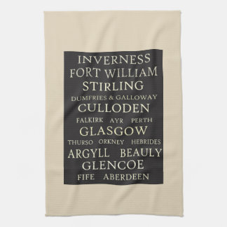 Scottish Cities Kitchen Towel