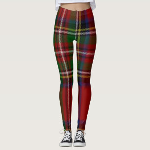 scottish ckeckered tartan pattern colour leggings