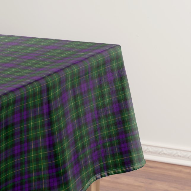 Scottish Clan Abercrombie Tartan Tablecloth (In Situ)