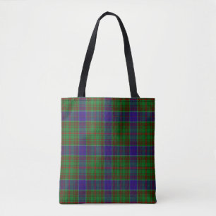 Scottish Clan Adam Tartan Plaid Tote Bag