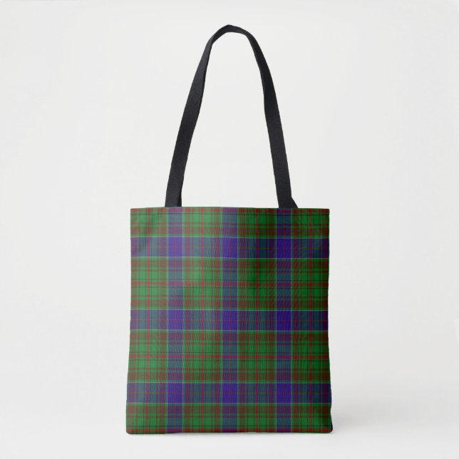 Scottish Clan Adam Tartan Plaid Tote Bag (Front)