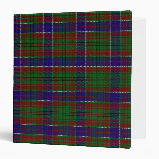Scottish Clan Adams Tartan Plaid Binder (Front/Inside)