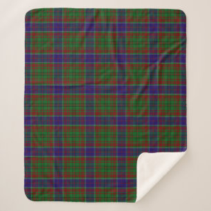 Scottish Clan Adams Tartan Plaid Sherpa Blanket