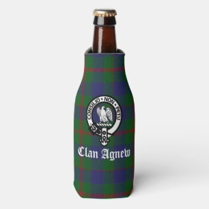 Scottish Clan Agnew Crest & Tartan Bottle Cooler