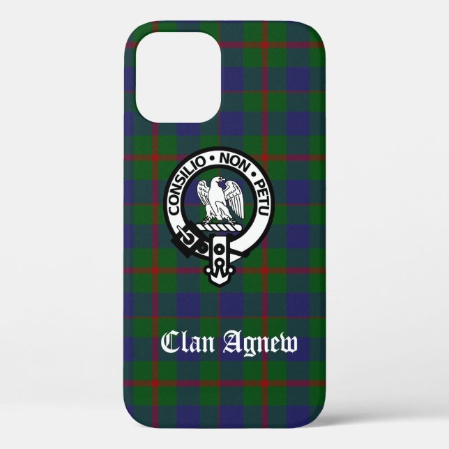Scottish Clan Agnew Crest & Tartan Case-Mate iPhone Case (Back)