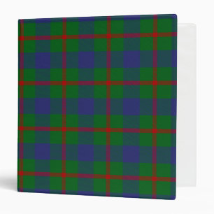 Scottish Clan Agnew Tartan Plaid Binder