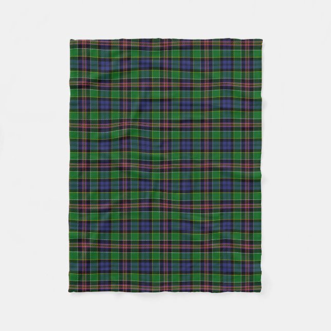 Scottish Clan Allison Tartan Plaid Fleece Blanket (Front)