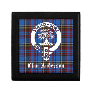Scottish Clan Anderson Crest & Tartan Gift Box