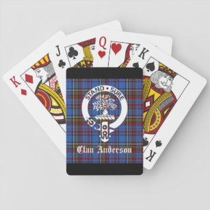 Scottish Clan Anderson Crest & Tartan Playing Cards