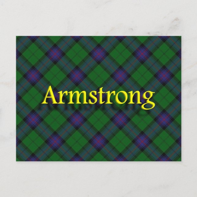 Scottish Clan Armstrong Postcard (Front)