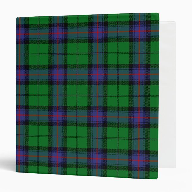 Scottish Clan Armstrong Tartan Plaid Binder (Front/Inside)