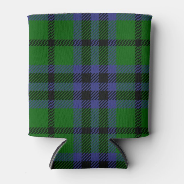 Scottish Clan Austin Tartan Plaid Can Cooler (Front)