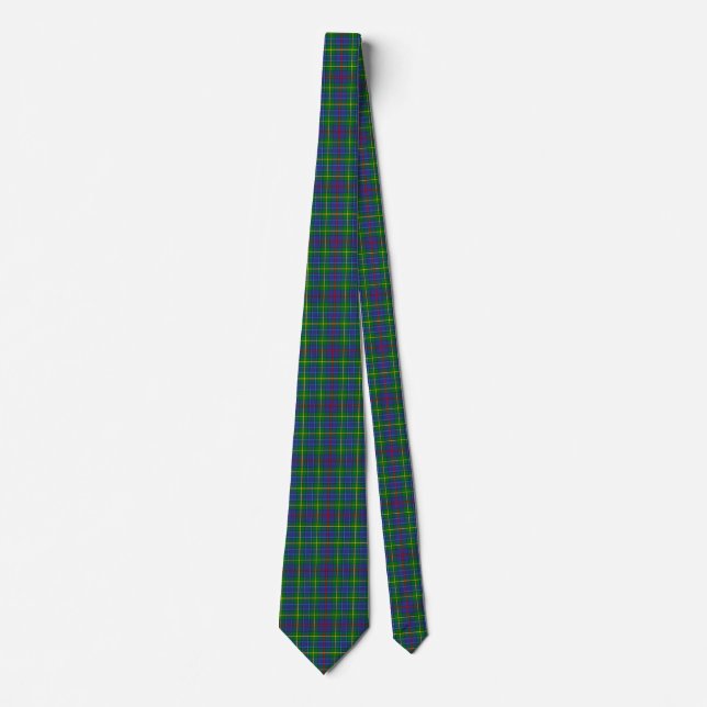Scottish Clan Bailey Tartan Plaid Tie (Front)
