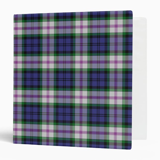 Scottish Clan Baird Dress Tartan Plaid Binder (Front/Inside)