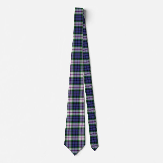 Scottish Clan Baird Dress Tartan Plaid Tie (Front)