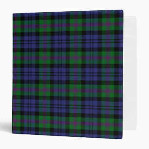 Scottish Clan Baird Tartan Plaid Binder
