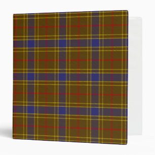 Scottish Clan Balfour Tartan Plaid Binder