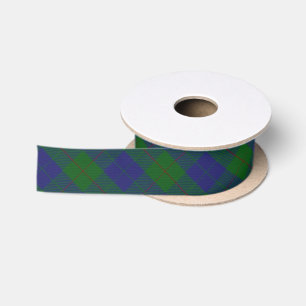 Scottish Clan Barclay Classic Hunting Tartan Satin Ribbon