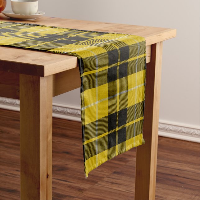 Scottish Clan Barclay Dress Tartan Plaid Long Table Runner (In Situ)