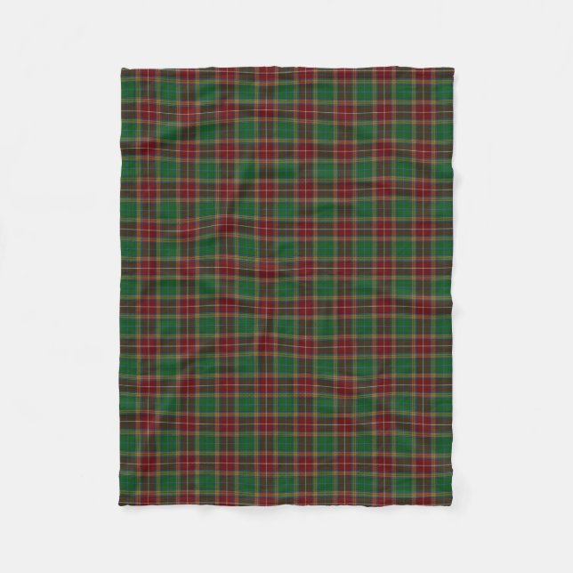 Scottish Clan Baxter Classic Tartan Fleece Blanket (Front)